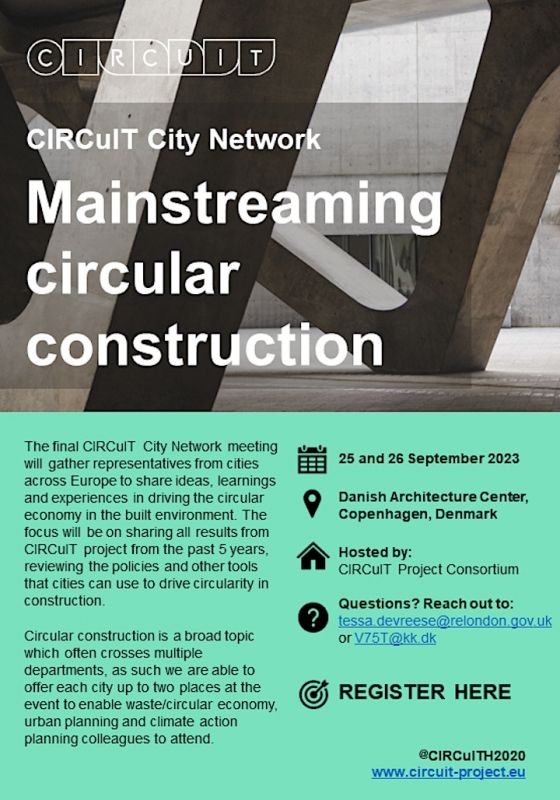 CIRCuIT City Network Meeting - Mainstreaming Circular Construction