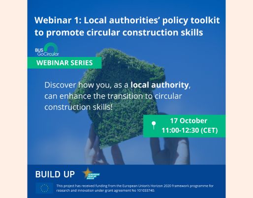 Local authorities’ policy toolkit to promote circular construction skills