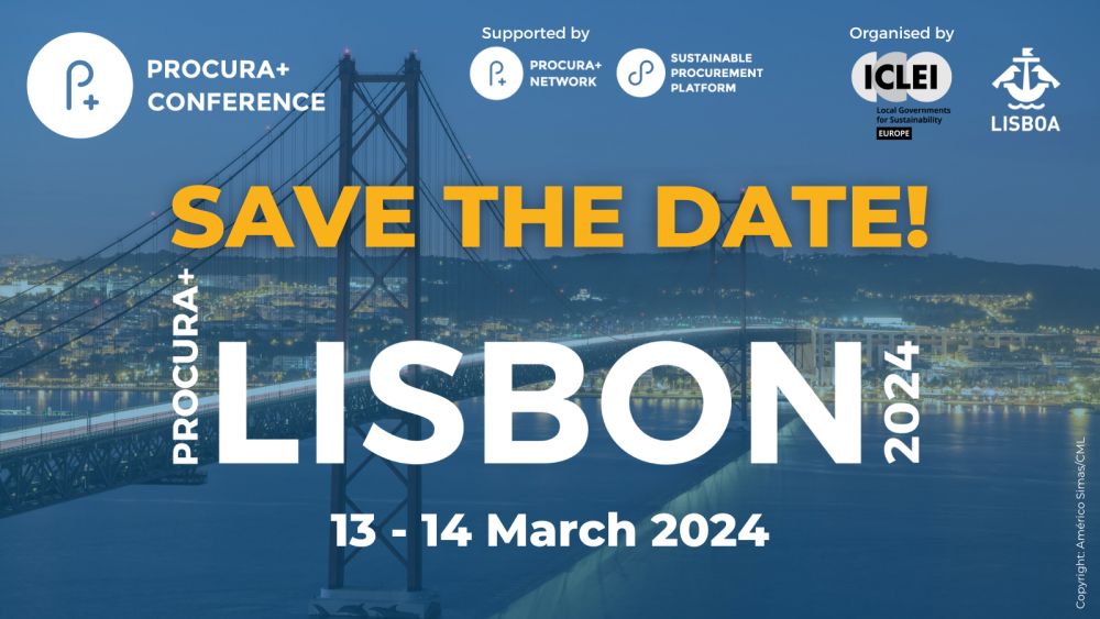 ICLEI Europe and Lisbon to host 11th Procura+ Conference in March 2024